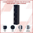 6-Door Locker for Office Gym Shed School Home Storage-3