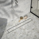 900mm Tile Insert Bathroom Shower Stainless Steel Grate Drain w/Centre outlet Floor Waste-5