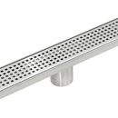 1200mm Bathroom Shower Stainless Steel Grate Drain w/Centre outlet Floor Waste Square Pattern-9
