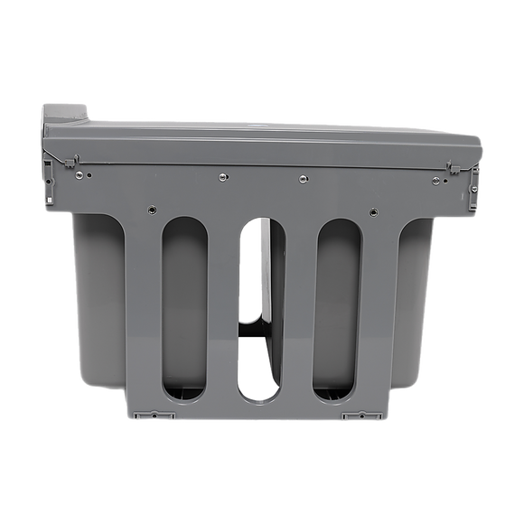 2x 15L Pull Out Trash Bin Dual Kitchen Garbage Waste Basket Cabinet Bin