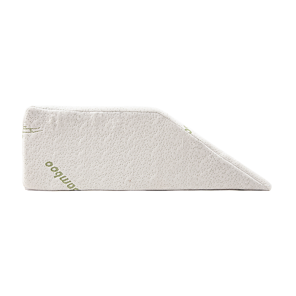 Cool Gel Memory Foam Wedge Pillow with Bamboo Cover for Bed & Lounge Comfort