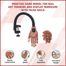 Practice Hand Model for Nail Art Training and Display Manicure with false nails-3