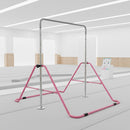 Kids Gymnastics Bars Training Horizontal Bar Monkey Kip Bar Pink-3