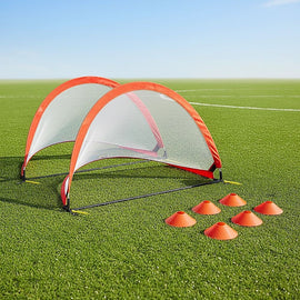 Portable Kids Soccer Goal Set with Cones - 0