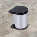 Kitchen Swing Pull Out Bin Stainless Steel Garbage Rubbish Waste Trash Can 14L-6