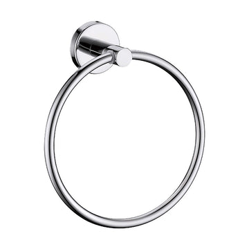 Classic Chrome Towel Bar Rail Ring Bathroom