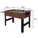 4FT 3-in-1 Games Foosball Soccer Hockey Pool Table-15