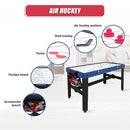 4FT 12-in-1 Combo Games Tables Foosball Soccer Basketball Hockey Pool Table Tennis-10