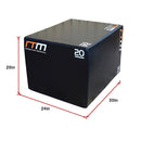 3 IN 1 Foam Plyo Games Plyometric Jump Box-12