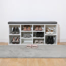 Shoe Cabinet Bench Shoes Storage Rack Organiser Wooden Shelf Cupboard Box-2
