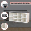 Shoe Cabinet Bench Shoes Storage Rack Organiser Wooden Shelf Cupboard Box-7