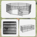 24" 8 Panel Pet Dog Playpen Puppy Exercise Cage Enclosure Fence Play Pen-8