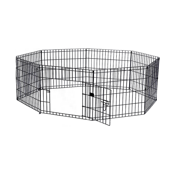 24" 8 Panel Pet Dog Playpen Puppy Exercise Cage Enclosure Fence Play Pen