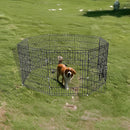 24" 8 Panel Pet Dog Playpen Puppy Exercise Cage Enclosure Fence Play Pen-12