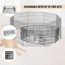 24" 8 Panel Pet Dog Playpen Puppy Exercise Cage Enclosure Fence Play Pen-14