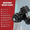 50KG Dumbbell Adjustable Weight Set-9