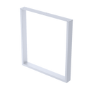 Square-Shaped Table Bench Desk Legs Retro Industrial Design Fully Welded - White-4