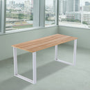 Square-Shaped Table Bench Desk Legs Retro Industrial Design Fully Welded - White-9