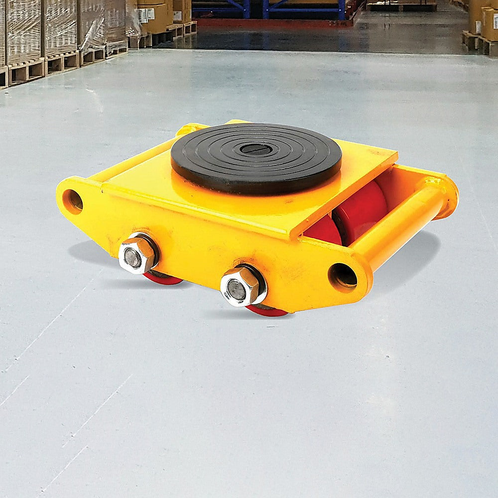 Heavy Duty Machine Dolly Skate Machinery Roller Mover Cargo Trolley 6T - 0