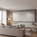 100 Inch 16:9 Manual Pull Down Outdoor Projector Projection Screen Theater Movie-5