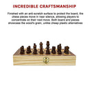 Chess Board Games Folding Large Chess Wooden Chessboard Set Wood Toy Gift-9