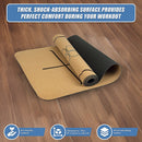 Natural Cork TPE Yoga Mat Sports Eco Friendly Exercise Fitness Gym Pilates-10