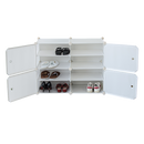 White Cube DIY Shoe Cabinet Rack Storage Portable Stackable Organiser Stand-4