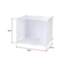 White Cube DIY Shoe Cabinet Rack Storage Portable Stackable Organiser Stand-7