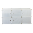 White Cube DIY Shoe Cabinet Rack Storage Portable Stackable Organiser Stand-5