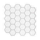 Tiles 3D Peel and Stick Wall Tile Hexagon White (30cm x 30cm x 10 sheets)-1