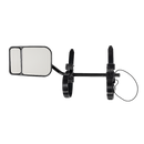 2x Towing Mirrors Pair Clip on Multi Fit Clamp On Towing Caravan 4X4 Trailer-4