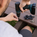 100 Composite Decking Hidden Fixing Fasteners Plastic T Clips & Screws-6