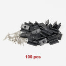100 Composite Decking Hidden Fixing Fasteners Plastic T Clips & Screws-11