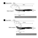 Kitchen 17 Piece Knife Set with Block and Sharpener Chef Knives-12