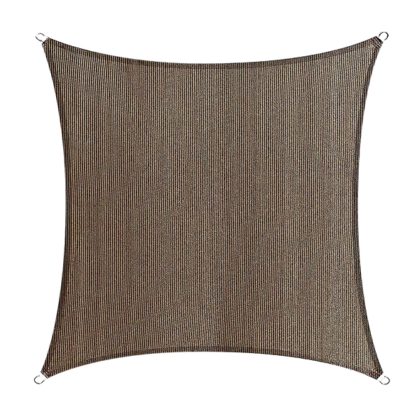 Rectangle Sun Shade Sail Fabric Garden Patio Pool Awning Canopy Cover Coffee