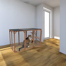 180cm Large Cat Enclosure Wooden Outdoor Cage with 3 Platforms-12