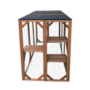 180cm Large Cat Enclosure Wooden Outdoor Cage with 3 Platforms-14