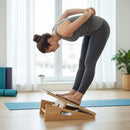 Wooden Slant Exercise Board With Adjustable Incline And Non-Slip Surface-2