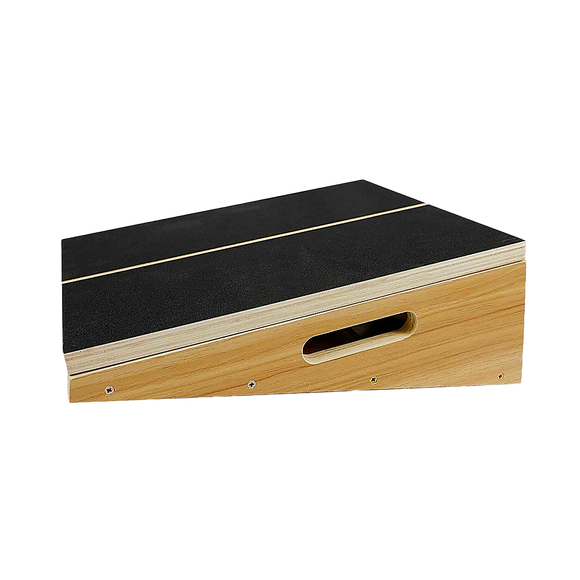 Wooden Slant Exercise Board With Adjustable Incline And Non-Slip Surface