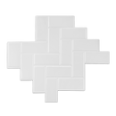 Tiles 3D Peel and Stick Wall Tile Herringbone White 10 Sheets-4