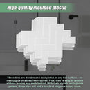 Tiles 3D Peel and Stick Wall Tile Herringbone White 10 Sheets-7