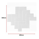 Tiles 3D Peel and Stick Wall Tile Herringbone White 10 Sheets-12