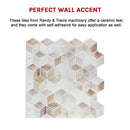 Tiles 3D Peel and Stick Wall Tile Shell Mosaic 10 Sheets-11