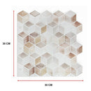 Tiles 3D Peel and Stick Wall Tile Shell Mosaic 10 Sheets-12
