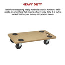 200kg Heavy Duty Hand Dolly Furniture Wooden Trolley Cart Moving Platform Mover-13