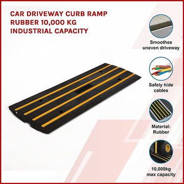 Car Driveway Curb Ramp Rubber 10,000 Kg Industrial Capacity - 0