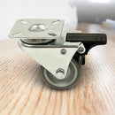 4 x 2" Heavy Duty Swivel Double Wide Castor Wheels Trolley 50mm Furniture Rubber With Brake-7