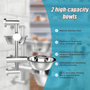 Wall Mounted Dog Bowl Adjustable Height Pet Feeder-8