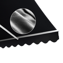 Outdoor Folding Arm Awning Retractable Sunshade Canopy Black 4.0m x 2.5m-4