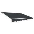 Outdoor Folding Arm Awning Retractable Sunshade Canopy Grey 5.0m x 3.0m-1